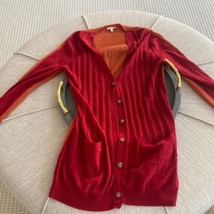 Orange and red Kenzo cardigan